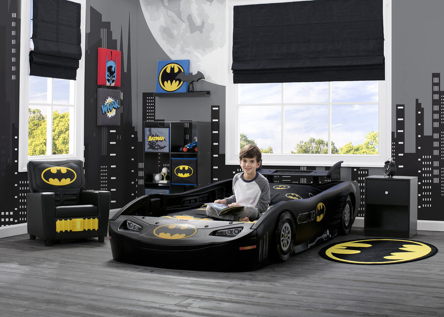 Delta Children DC Comics Batmobile Batman (1200) Twin Bed, Room, a1a 2-DC Comics Batmobile (Batman) Twin Bed