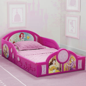 Princess Deluxe Toddler Bed with Attached Guardrails Disney Princess (1034) 6
