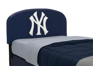 Delta Children New York Yankees (1230) Upholstered Twin Headboard, Headboard Closeup View 5