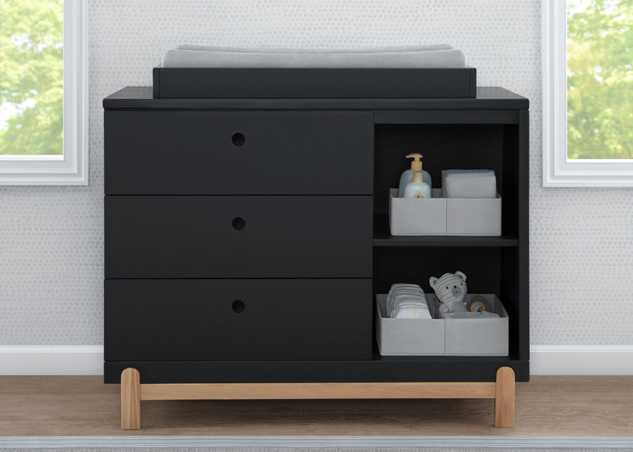 Grey Suede (5000) 1-7-Piece Essential Changing Table Set - Newborn Baby Gift Set for Boys and Girls – Set Includes Changing Pad, Plush Changing Pad Cover, 3 Changing Pad Liners and 2 Storage Bins