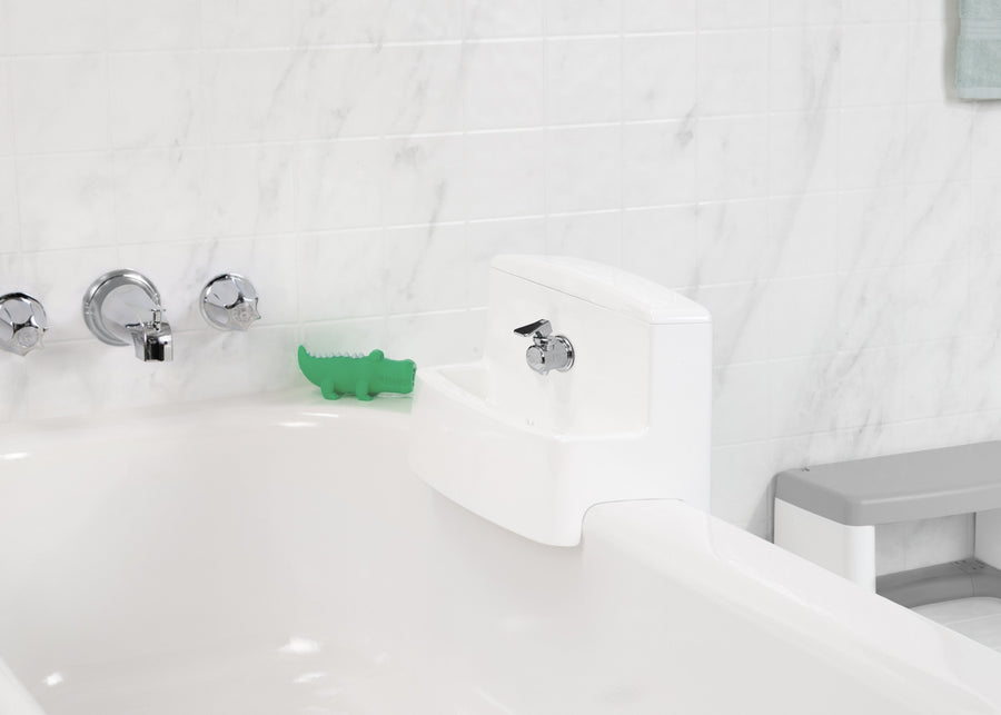 White and Grey (5052) 3-PerfectSize 3-in-1 Convertible Sink, Step Stool and Bath Toy for Kids