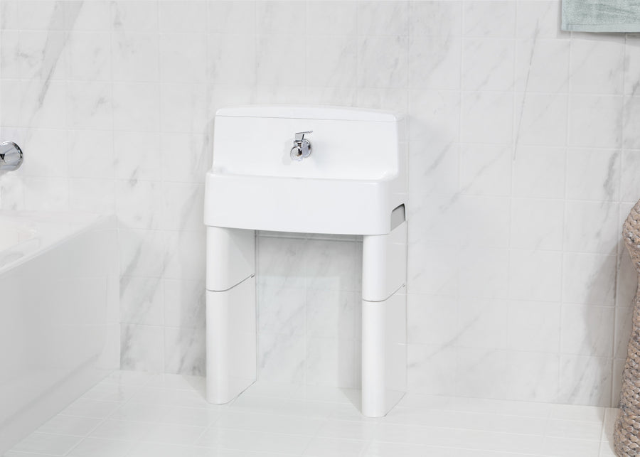 White and Turquoise (5052) 5-MySize 3-in-1 Convertible Sink, Step Stool and Bath Toy for Kids