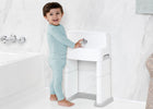 White and Grey (5052) 1-PerfectSize 3-in-1 Convertible Sink, Step Stool and Bath Toy for Kids