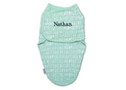 Unisex (5005) 10-Personalized Little Lambs Adjustable Swaddle Wrap - 100% Cotton - Size Small/Medium, Fits Babies 0-3 Months/7-14 lbs.