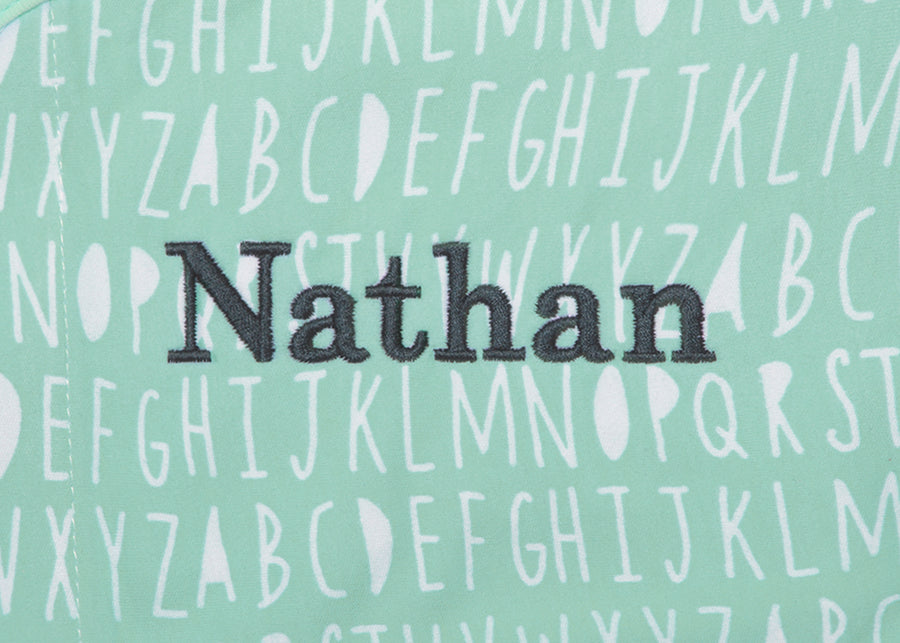 Unisex (5005) 11-Personalized Little Lambs Adjustable Swaddle Wrap - 100% Cotton - Size Small/Medium, Fits Babies 0-3 Months/7-14 lbs.