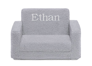 Grey Personalised Embroidered Name Mini Kids Toddler Nursery