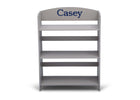 Grey (026) 2-Personalized 3-Shelf Wood Bookshelf
