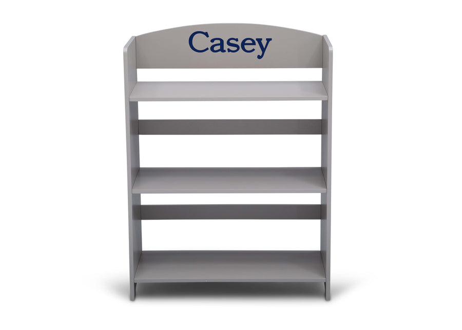 Grey (026) 2-Personalized 3-Shelf Wood Bookshelf