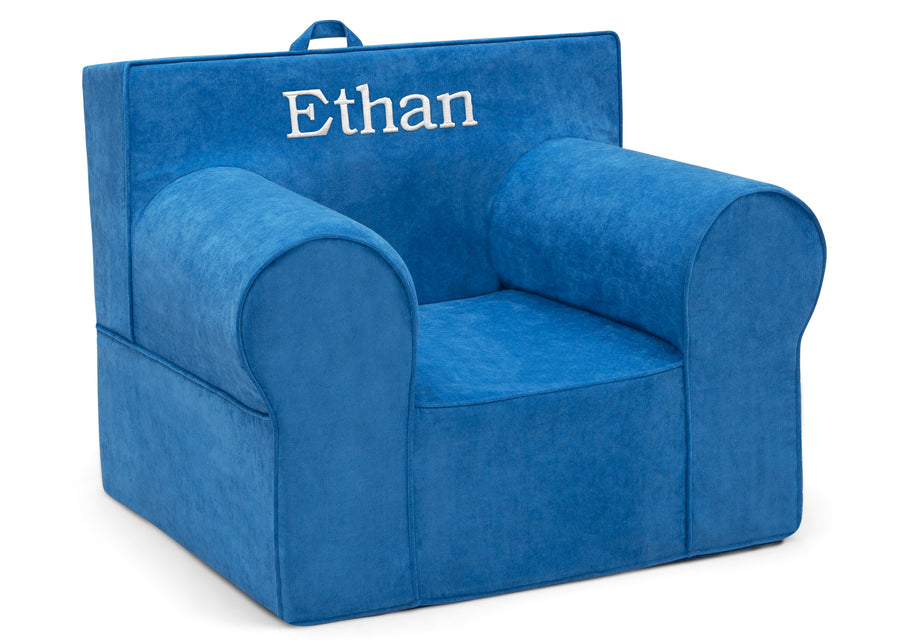 Blue (1220) 20-Personalized XL Cozee Foam Chair for Kids - Our Largest Chair