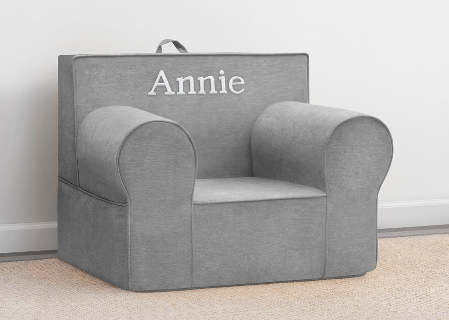 Light Grey (1226) 22-Personalized XL Cozee Foam Chair for Kids - Our Largest Chair