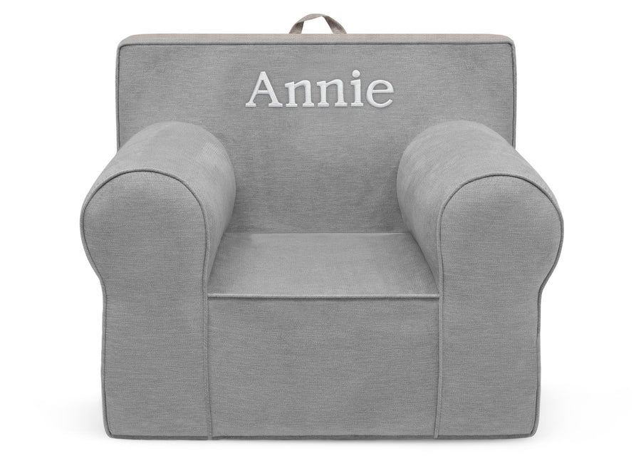 Light Grey (1226) 23-Personalized XL Cozee Foam Chair for Kids - Our Largest Chair