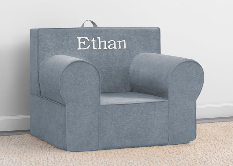 Denim Blue (1436) 29-Personalized XL Cozee Foam Chair for Kids - Our Largest Chair