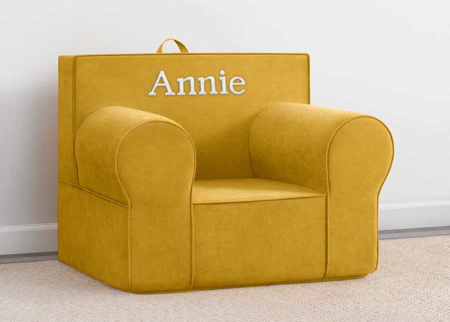 Yellow (5008) 43-Personalized XL Cozee Foam Chair for Kids - Our Largest Chair