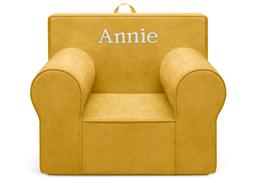 Yellow (5008) 44-Personalized XL Cozee Foam Chair for Kids - Our Largest Chair