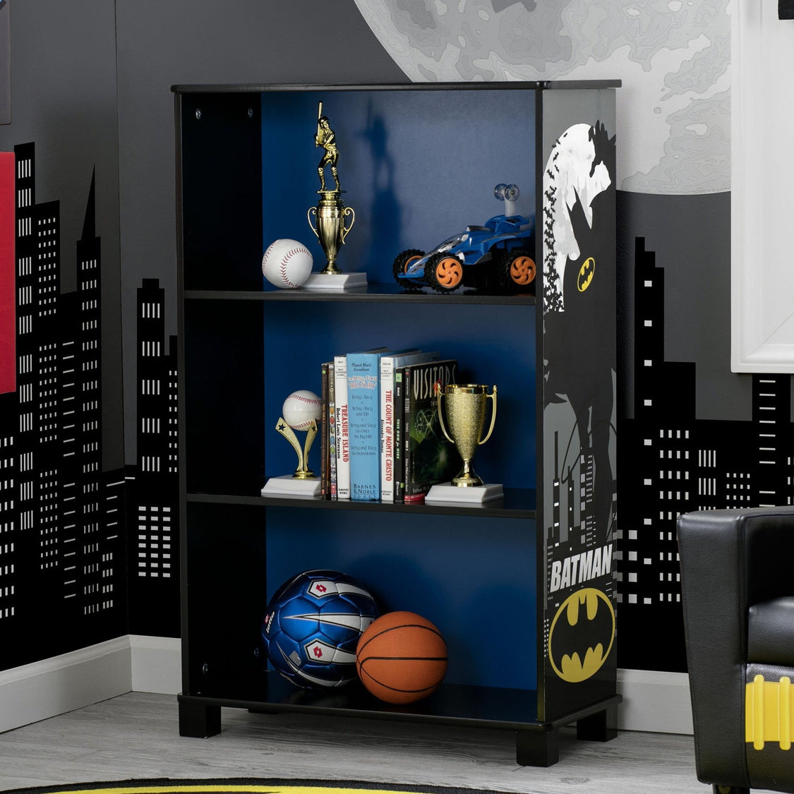 Delta Children Batman (1200) Batman Deluxe 3-Shelf Bookcase