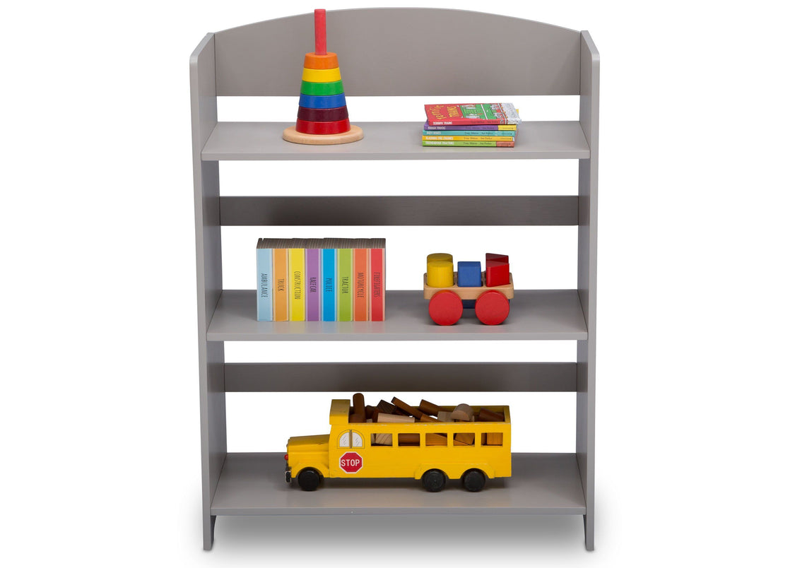 Delta Children Grey (026) MySize Bookshelf, Front Detail, a5a