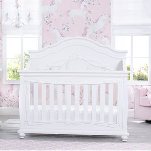 Simmons Kids Fairytale 5-in-1 Convertible Crib with Conversion Rails Bianca White (130) 25