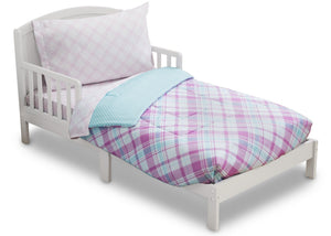Girl 4-Piece Toddler Bedding Set, Plaid and Gingham (2004) d3d 21