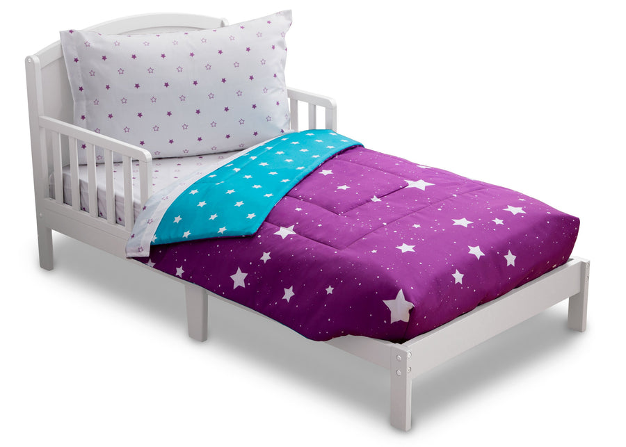 Purple Stars (2005) 5-Girls 4-Piece Toddler Bedding Set