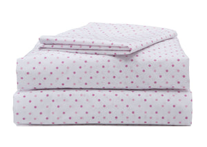 Girls 3-Piece Toddler Sheet Set, Pink Polka Dots (2000) b4b 7