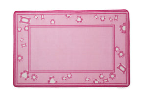 Girls Soft Kids Area Rug, Pink Princess & Jewels (2008) f2f 5