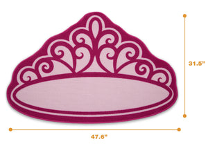 Delta Children Princess (3005) Non-Slip Area Rug for Boys, Measured View 0