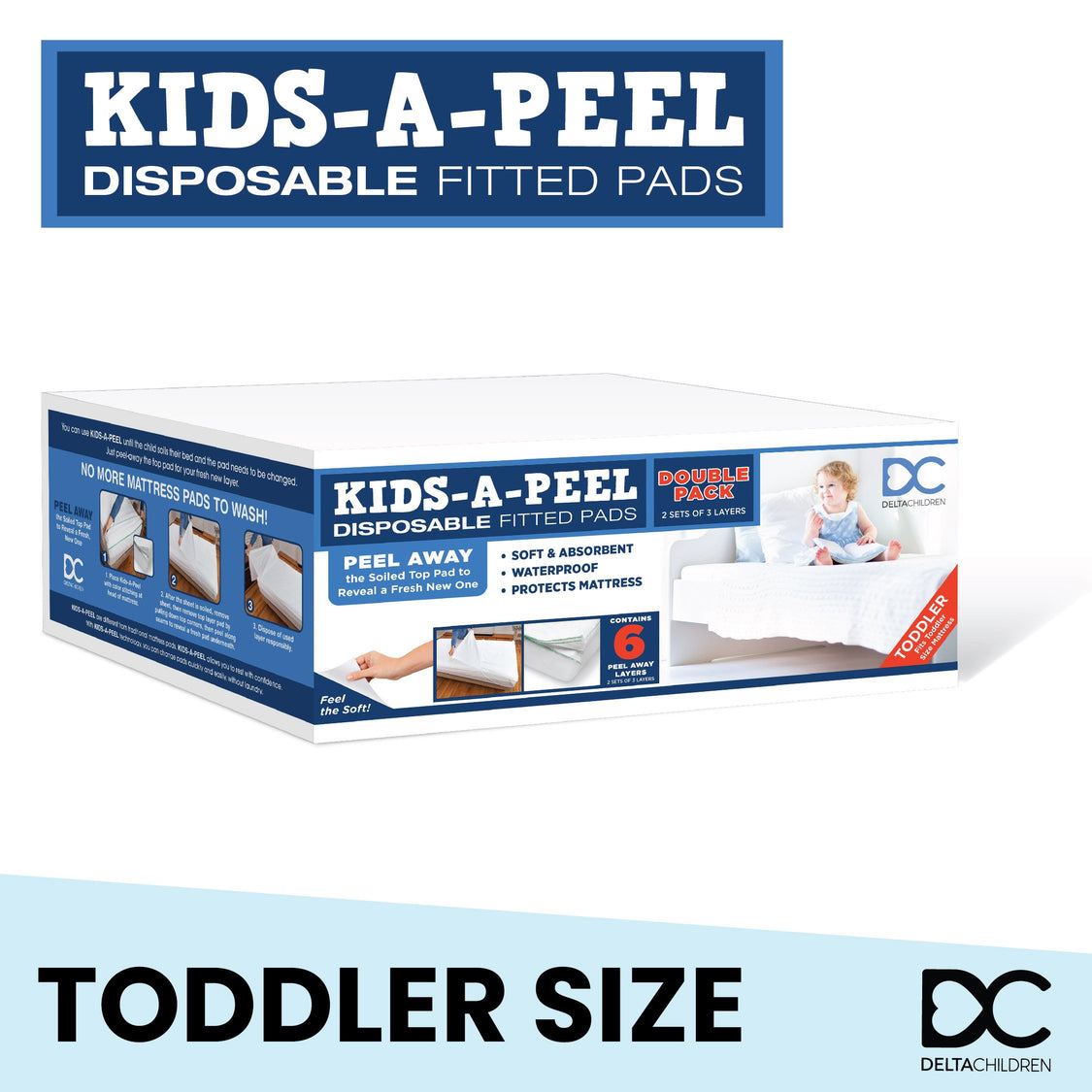 Kids-A-Peel Disposable Fitted Sheets