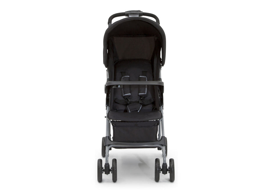 Little Folks Black (001) Classic Tour Stroller by Delta Children, Front Silo View 3-Classic Tour Stroller