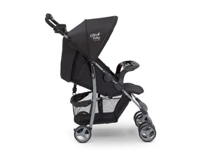 Little Folks Black (001) Classic Tour Stroller by Delta Children, Side Silo View 6