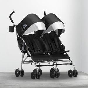 Olympia Side x Side Double Stroller Black (001) 41