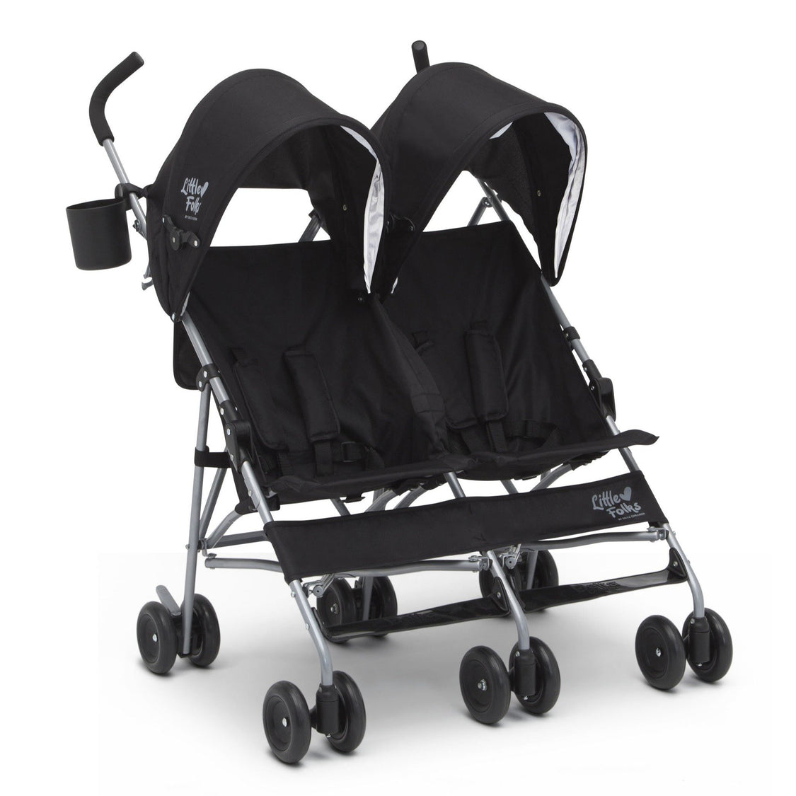 Olympia Side x Side Double Stroller Black (001)