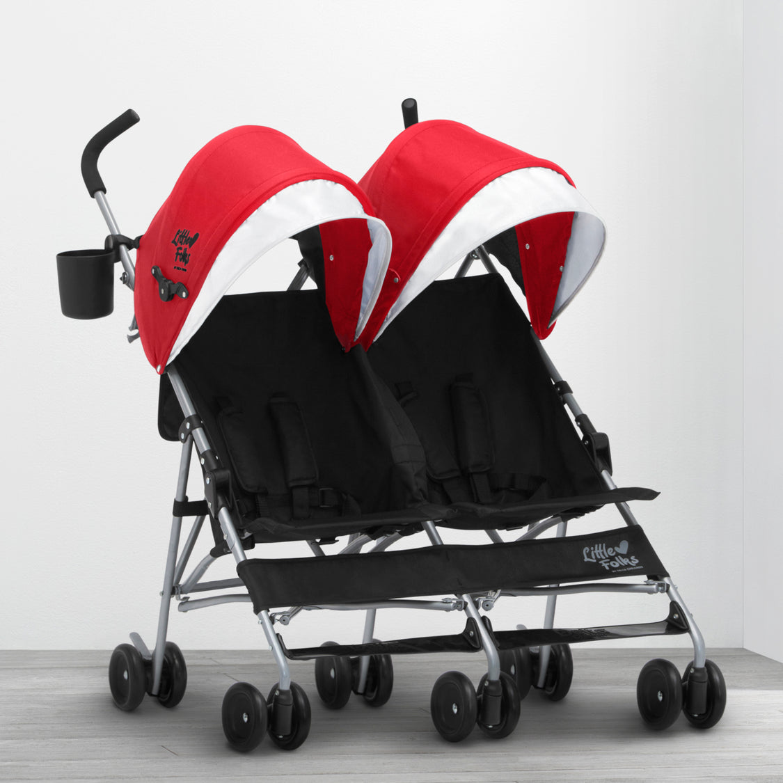 Olympia Side x Side Double Stroller Red (2173)