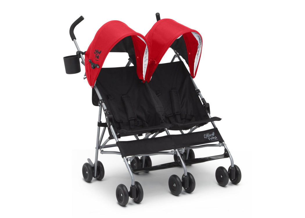 Olympia Side x Side Double Stroller Red (2173)