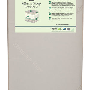 BeautySleep Naturally Willow Crib and Toddler Mattress No Color (NO) 0