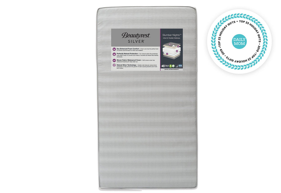 (not used) 2-Beautyrest Silver Slumber Nights Crib and Toddler Mattress