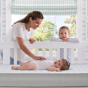 Beautysleep slumber sky top coil crib mattress