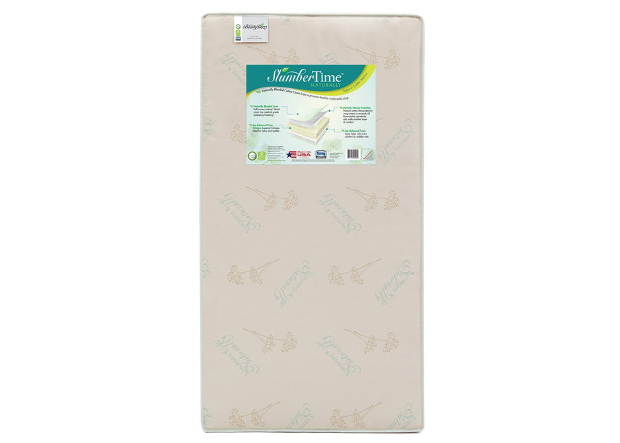 Simmons Kids Naturally 2 'n' 1 Convertible Mattress Left View a1a No Color (NO) 2-Simmons Kids® Naturally Crib and Toddler Mattress
