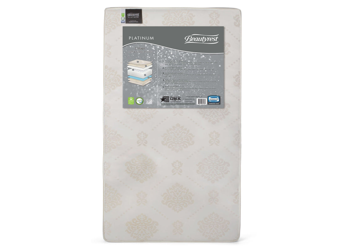 Serta Beautyrest PLATINUM 2 Stage Crib and Toddler Mattress (M59345-5040), a3a No Color (NO)