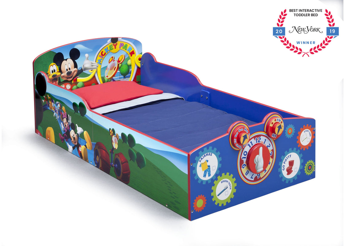 Delta Children Style 1 (1051) Mickey Mouse Interactive Toddler Bed (BB86929MM) Badge Silo