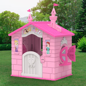Disney Princess Plastic Indoor/Outdoor Playhouse with Delta Children