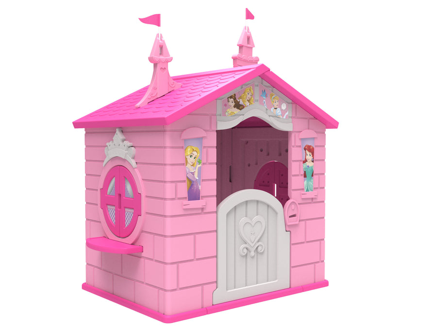 Disney Princess (1034) 3-Disney Princess Plastic Indoor/Outdoor Playhouse with Easy Assembly by Delta Children