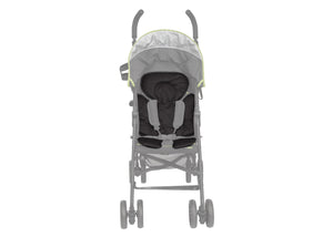 Delta Children Black (001) Universal Cushioned Knit Stroller Liner Front Detail Stroller View a4a 3