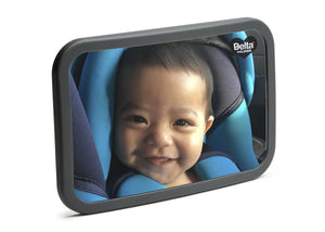 Delta Children Black (001) Baby Backseat Mirror for the Car Silo with Model View a1a 0