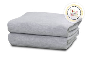 Delta Children Heather Grey (053) Fitted Crib Sheet Set – 2 Pack Mattress 0