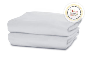 Delta Children White (100) Fitted Crib Sheet Set – 2 Pack 1