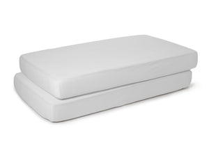 Delta Children White (100) Fitted Crib Sheet Set – 2 Pack 12