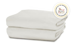 Delta Children Ivory (124) Fitted Crib Sheet Set – 2 Pack Mattress Folded View 0