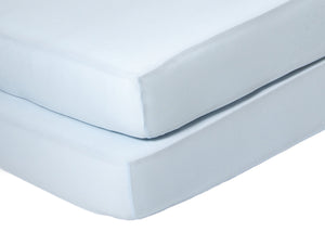 Delta Children Baby Blue (470) Fitted Crib Sheet Set – 2 Pack Mattress Top Detail View 12