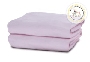 Delta Children Pink (654) Fitted Crib Sheet Set – 2 Pack Folded View 2