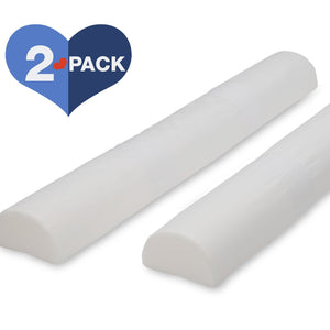 Delta Children Foam Bed Rails/Bumpers with Water-Resistant Covers and Non-Slip Bottoms for Toddlers & Kids – 2 Pack, Main View White (100) 2